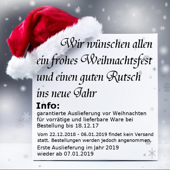 Weihnachtshinweis 2018-2019 Startseite