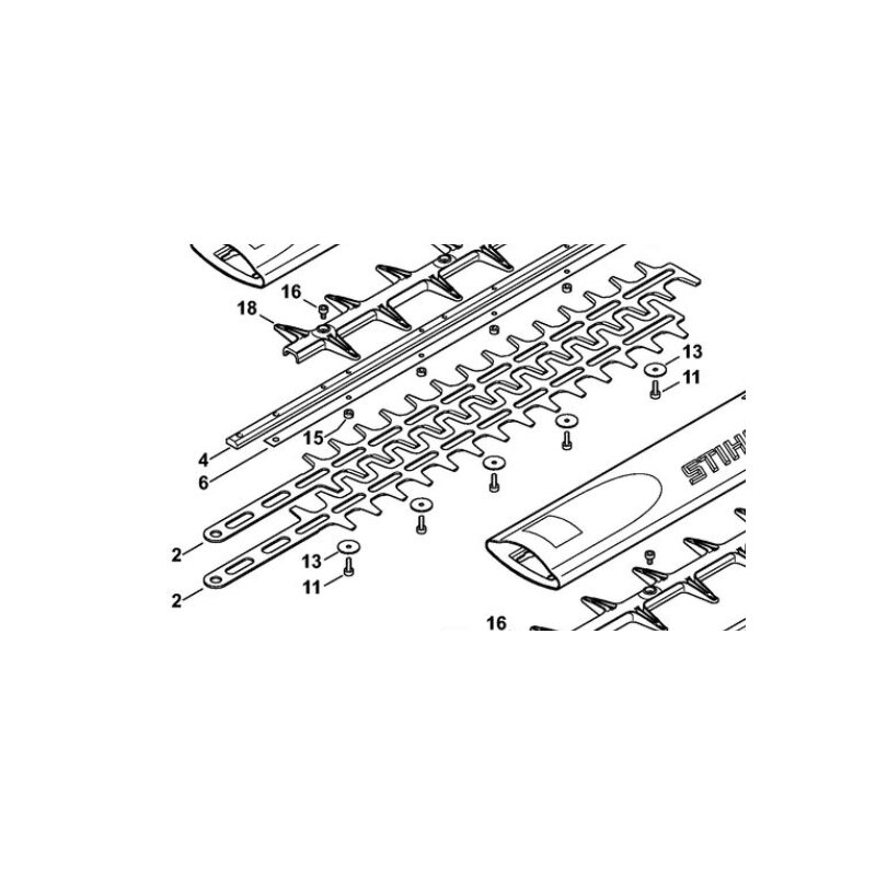 Produktbild von STIHL Messersatz – Schneideinrichtung Für HSA86, 620 Mm, Original Ersatzteil