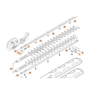 Satz Schneideinrichtung 600 mm