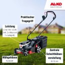 Akku-Rasenmäher 3.22 Li Easy AL-KO 18 V BOSCH HOME AND GARDEN COMPATIBLE inkl. 2 Akkus und Ladegerät